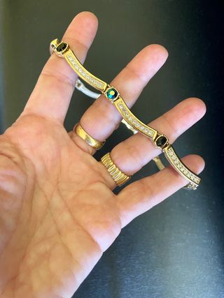 Collana Swarovski oro e cristalli