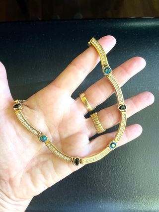 Collana Swarovski oro e cristalli