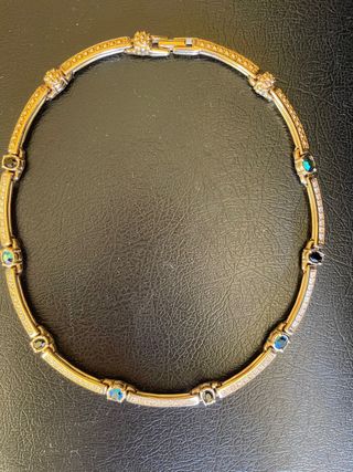 Collana Swarovski oro e cristalli