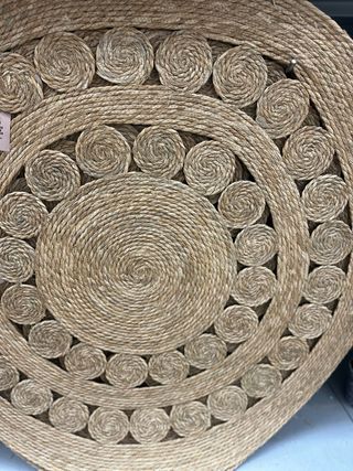 Tappeto rotondo in juta Yuste Beige/Marrone