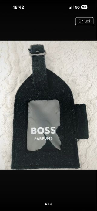 Etichetta bagaglio BOSS con porta penne