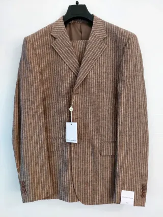 Completo DOPPIA G uomo marrone righe