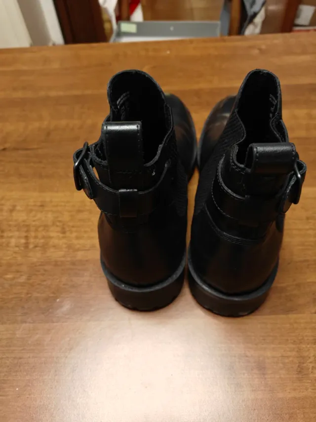 Stivaletti Lumberjack neri pelle