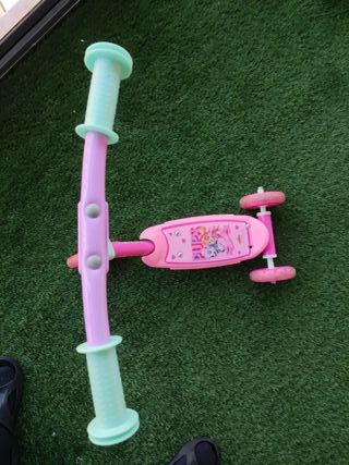 Patinete infantil rosa 3 ruedas