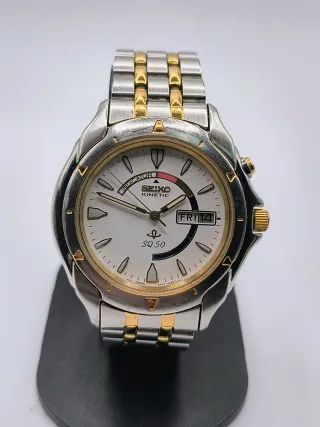 Reloj Seiko Kinetic SQ 50 Oro/Plata