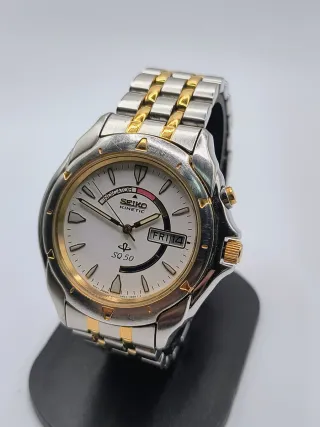 Reloj Seiko Kinetic SQ 50 Oro/Plata