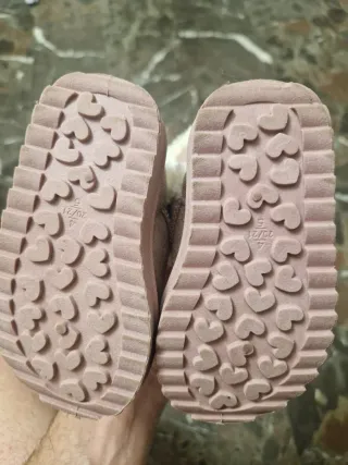 Botas niña talla 20-21 beige y rosa