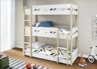 LITERA TRIPLE DE MADERA