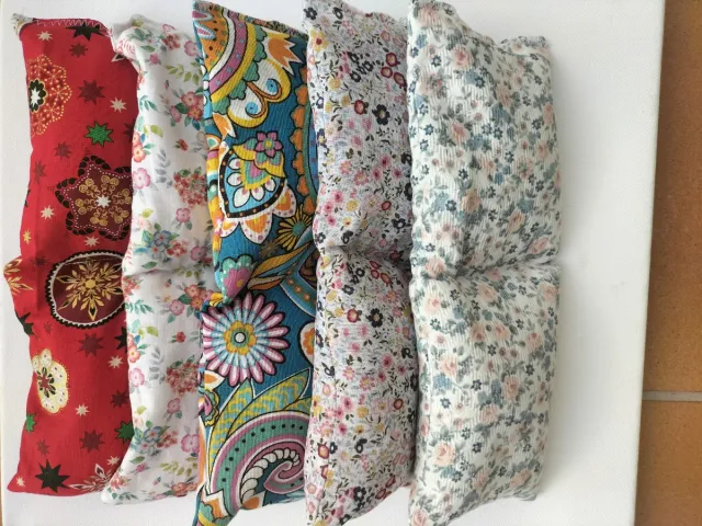 Saquitos térmicos de semillas y lavanda