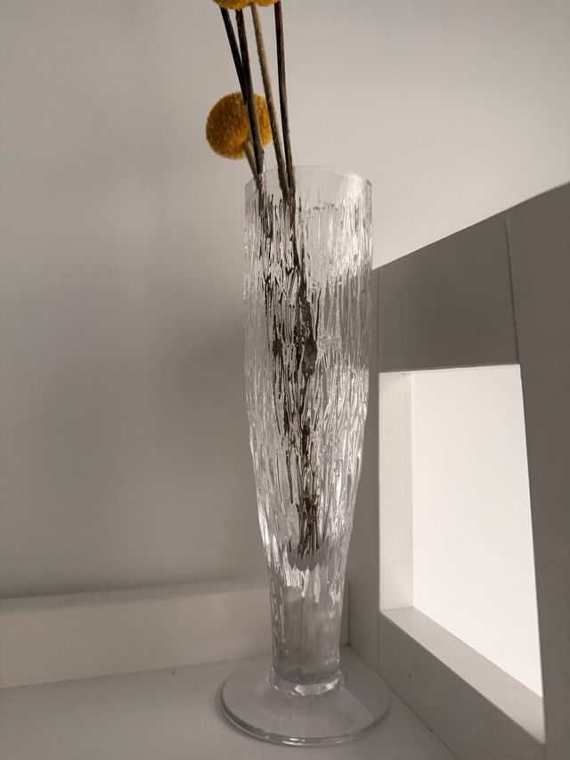 violetero de cristal. años 60