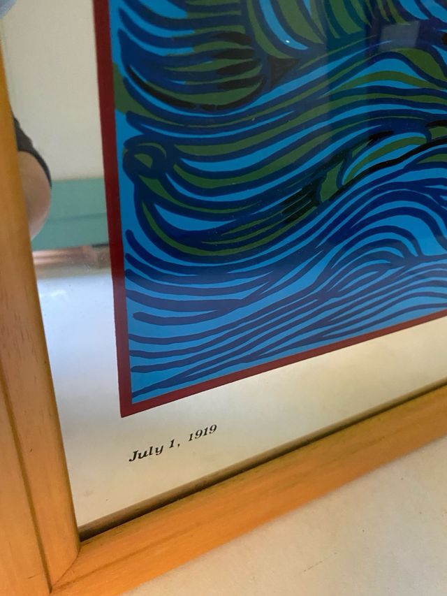 Specchio Vogue con cornice in legno