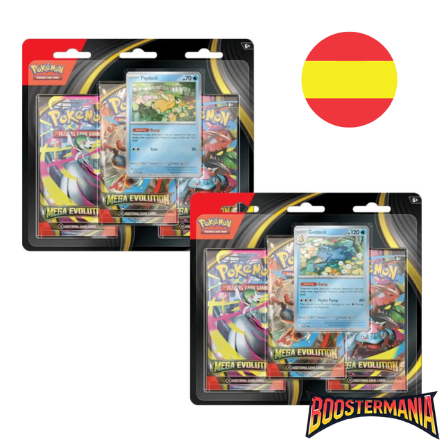 Pokémon TCG: Megaevolución - Blíster 3 sobres ESP