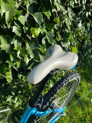 Bicicleta Orbea Azul de mountain bike.