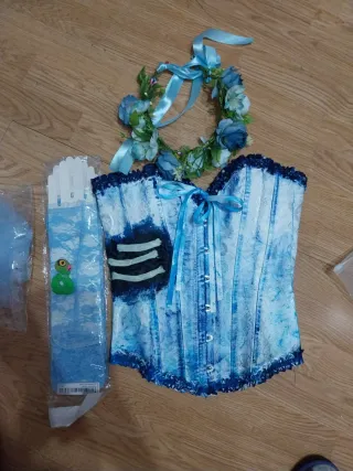 Disfraz Novia Cadáver Hecho a Mano.