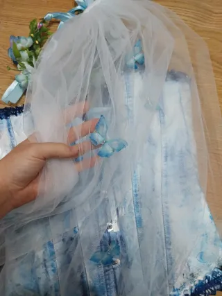 Disfraz Novia Cadáver Hecho a Mano.