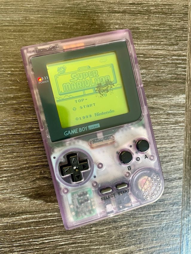 Game Boy Pocket Morado Transparente