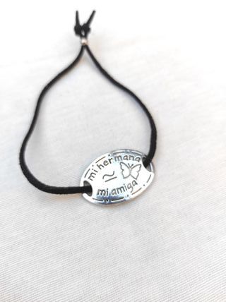 Pulsera Mi Hermana Mi Amiga Plata