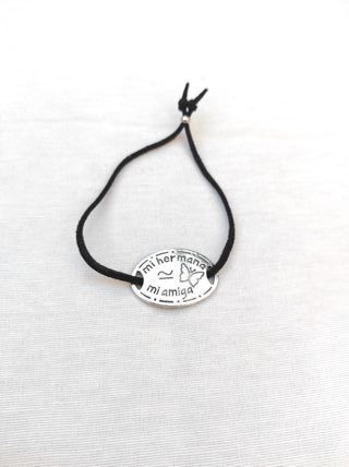 Pulsera Mi Hermana Mi Amiga Plata