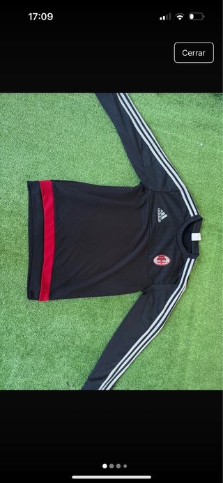 Sudadera Milán Adidas Negra Roja