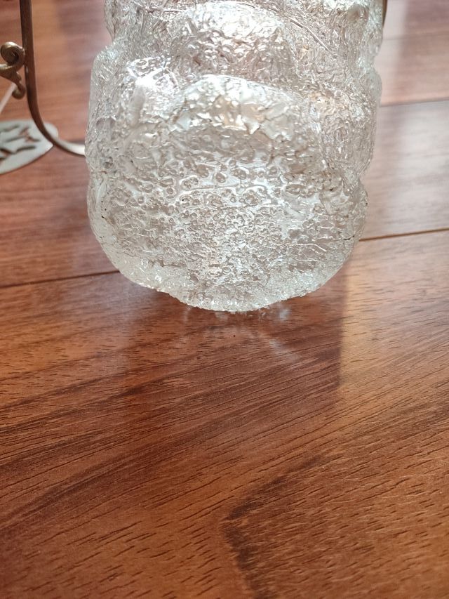 Antigua jarra para hielo de cristal