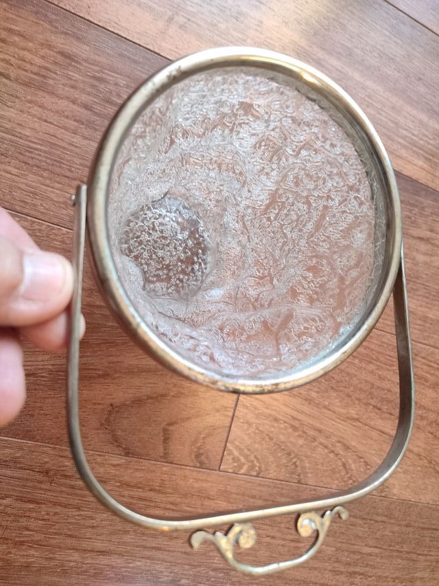 Antigua jarra para hielo de cristal