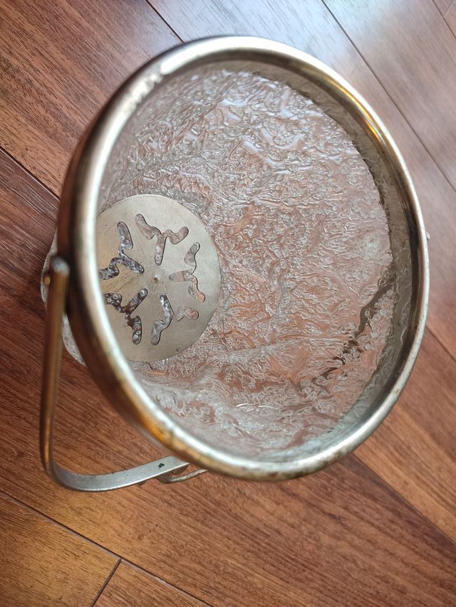 Antigua jarra para hielo de cristal