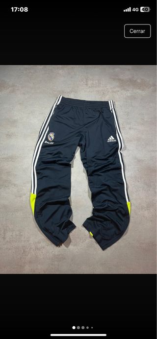 Chándal Real Madrid Adidas Negro Amarillo