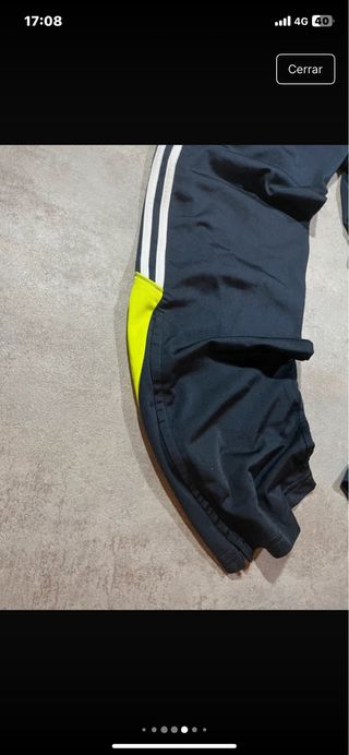 Chándal Real Madrid Adidas Negro Amarillo