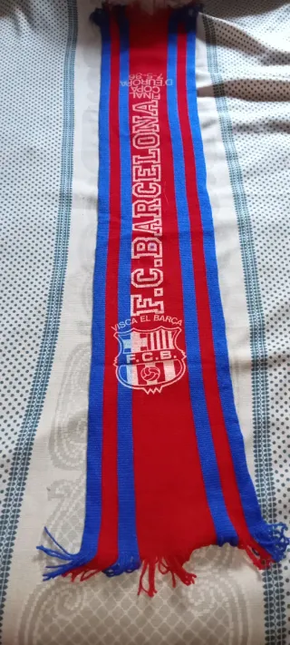 Bufanda F.C. Barcelona Final Copa Europa 1986