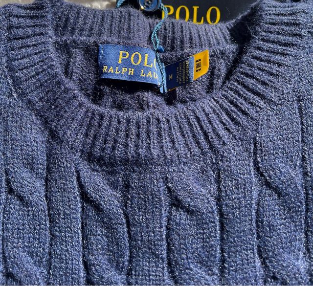 Jersey Polo Ralph Lauren Azul Trenzado