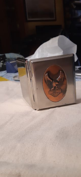 Pitillera Harley Davidson Águila y Logo