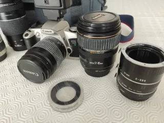 Set Objetivos Canon + Cámara EOS-500