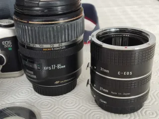 Set Objetivos Canon + Cámara EOS-500