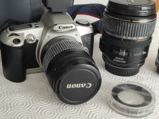 Set Objetivos Canon + Cámara EOS-500