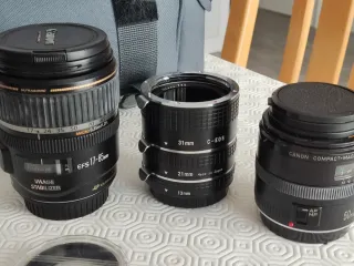 Set Objetivos Canon + Cámara EOS-500