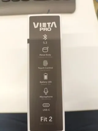 Auriculares Vieta Pro Fit 2 Bluetooth 5.3 Touch Gr