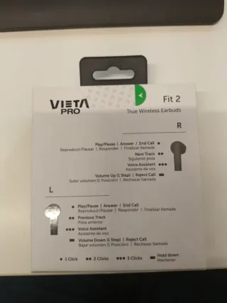 Auriculares Vieta Pro Fit 2 Bluetooth 5.3 Touch Gr