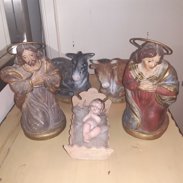 Belen muy antiguo terracota y Olot