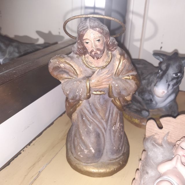 Belen muy antiguo terracota y Olot