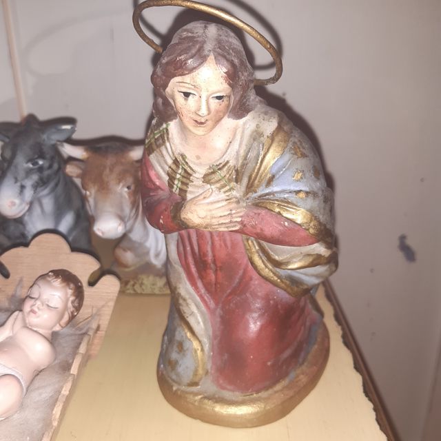 Belen muy antiguo terracota y Olot