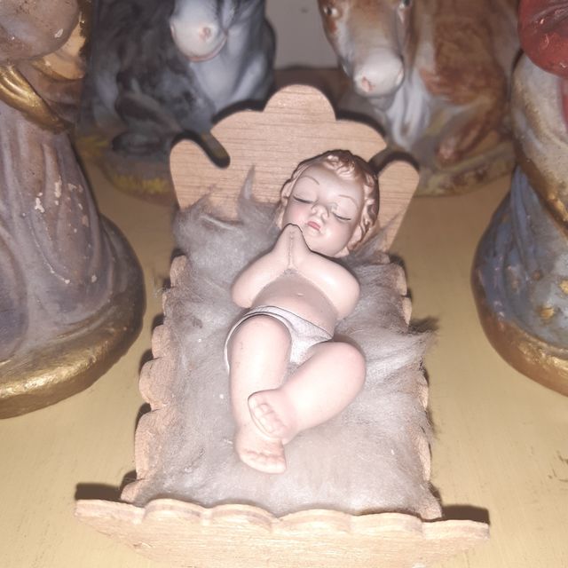 Belen muy antiguo terracota y Olot