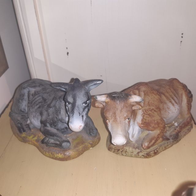 Belen muy antiguo terracota y Olot