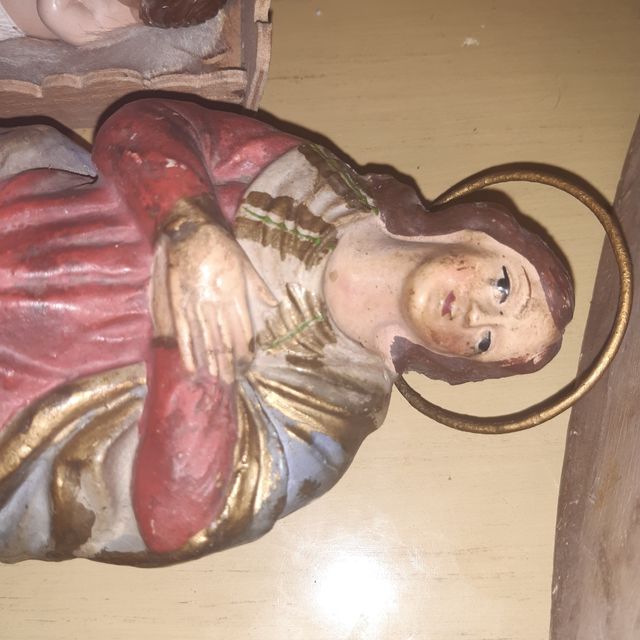 Belen muy antiguo terracota y Olot