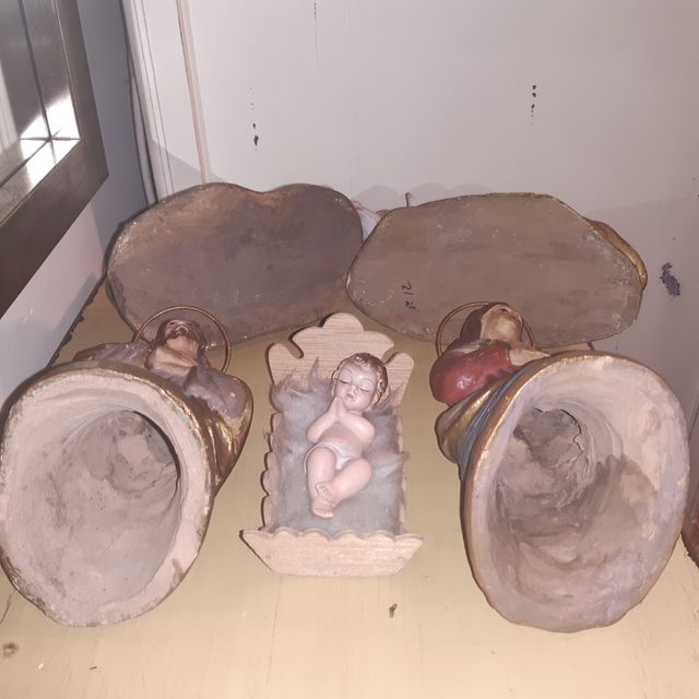 Belen muy antiguo terracota y Olot