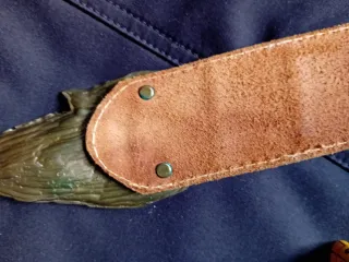 Cintura vintage pelle effetto coccodrillo fibbia f