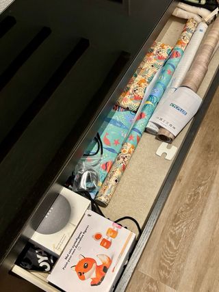 Escritorio madera con cristal o mueble recibidor