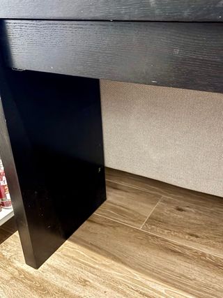 Escritorio madera con cristal o mueble recibidor