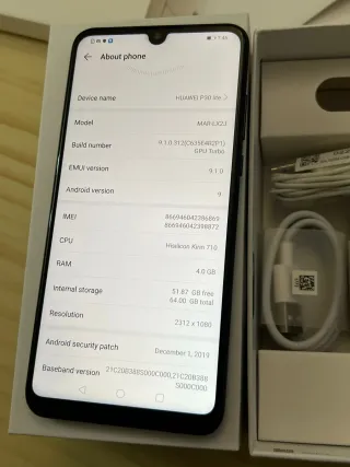 Huawei P30 lite 64 GB dual sim 4G LTE