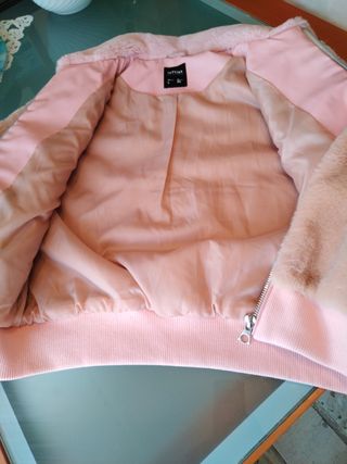 Chaqueta pelo rosa Lefties Talla L