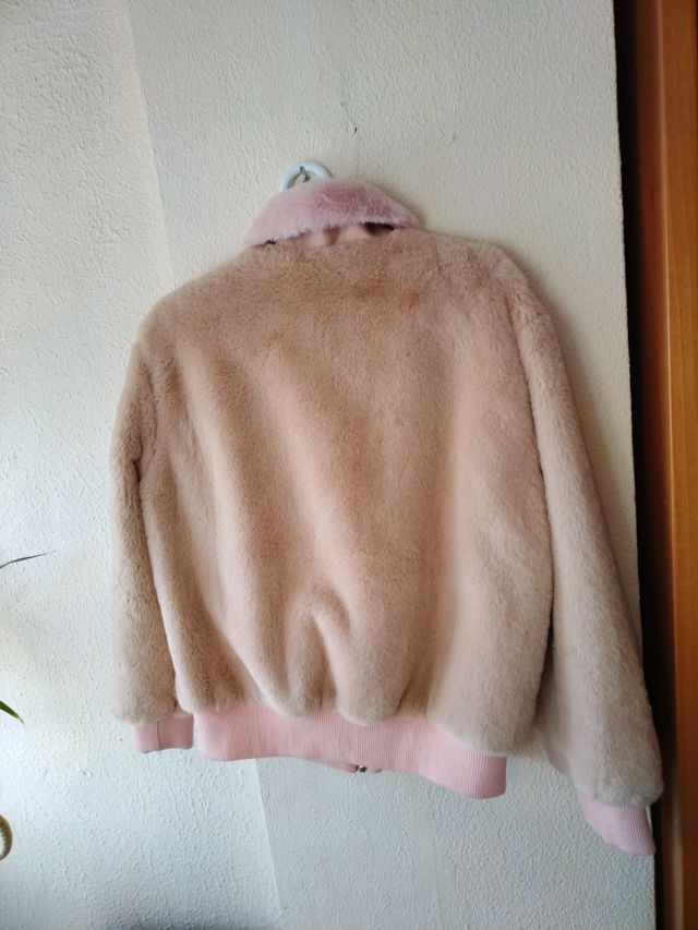 Chaqueta pelo rosa Lefties Talla L